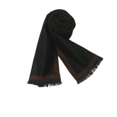 THE MODEST BLACK WOOL SCARF